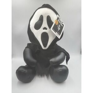 HugMe Ghost Face Shake Action Plush Scream Huggable 16" Doll Black KidRobot NWT
